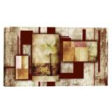 Quadro Floral Marrom 55x100cm - Uniart