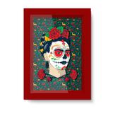 Quadro Frida Kahlo em Madeira - Urban
