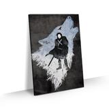 Quadro Game of Thrones Jon Snow Stark Stark Decorativo 60x40 - Bimper