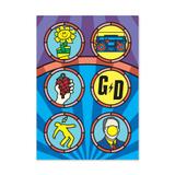 QUADRO GREEN DAY - TAMANHO A5 - Placa Decorativa - MDF - Pôster no quadro