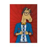 QUADRO HORSE FACE - TAMANHO A4 - Placa Decorativa - MDF - Pôster no quadro