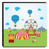 Quadro Infantil Circo Canvas 30x30cm-INF370 - Lubrano decor