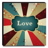 Quadro Infantil Circo Love Canvas 30x30cm-INF367 - Lubrano decor