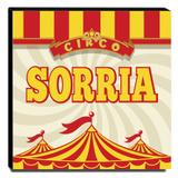 Quadro Infantil Circo Sorria Canvas 30x30cm-INF357 - Lubrano decor