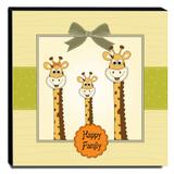 Quadro Infantil Girafas Canvas 30x30cm-INF63 - Lubrano decor