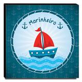 Quadro Infantil Marinheiro Canvas 30x30cm-INF382 - Lubrano decor