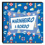 Quadro Infantil Marinheiro Canvas 30x30cm-INF397 - Lubrano decor