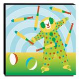 Quadro Infantil Palhaço Canvas 30x30cm-INF376 - Lubrano decor