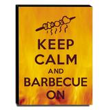 Quadro Keep Calm And Barbecue On Canvas 40x30cm-KCA69 - Lubrano decor