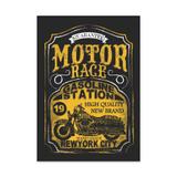 QUADRO MOTOR RACE - TAMANHO A3 - Placa Decorativa - MDF - Pôster no quadro