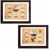 Quadro Náutico Jogo 45 2 peças - Decorafast