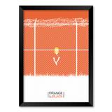 QUADRO ORANGE IS THE NEW BLACK - TAMANHO A3 - Moldura Preta Com Acrílico - Pôster no quadro