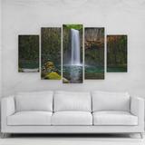 Quadro paisagem paradisíaca Cachoeira em mdf - Rcs decorações