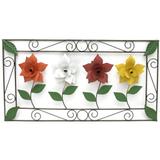 Quadro para Sala de Jantar Rustico de Ferro Artesanal Envelhecido - Libertas rosas artesanato