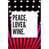 Quadro Peace, love wine - Soluza