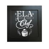 Quadro Placa Decorativa Moldura Quadrada - Ela é a Chef - Cia laser