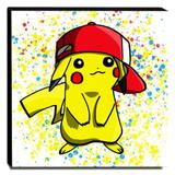 Quadro Pop Art Pikachu Canvas 30x30cm-QP18 - Lubrano decor