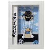Quadro Porta Maternidade Personalizado - Balão Aviador - Nita baby
