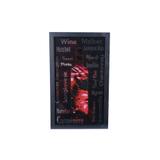 Quadro porta-rolhas Woodart 20x32x5cm preto