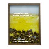 Quadro Porta Tampinhas De Cervejas Todos Precisamos Natural - Kapos