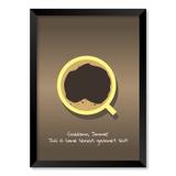 QUADRO PULP FICTION - TAMANHO A5 - Moldura Preta Com Acrílico - Pôster no quadro