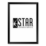 QUADRO STAR LABS - TAMANHO A3 - Moldura Preta Sem Acrílico - Pôster no quadro