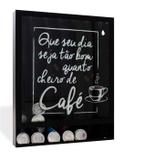 Quadro Suporte Porta Cápsulas de Parede Cheiro de Café (Nespresso) - Geguton