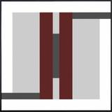 Quadro Tela Canvas com Moldura Arte Geométrica Abstrata 120x120cm - Decore pronto
