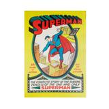 Quadro Tela Superman DC Amarelo 50x70 - Metropole