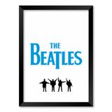 QUADRO THE BEATLES - TAMANHO A3 - Moldura Preta Sem Acrílico - Pôster no quadro