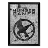 QUADRO THE HUNGER GAMES - TAMANHO A5 - Moldura Preta Sem Acrílico - Pôster no quadro