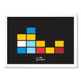 QUADRO THE SIMPSONS - TAMANHO A5 - Moldura Branca Com Acrílico - Pôster no quadro