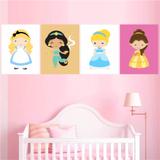 Quadros Decorativos Princesas Disney Lançamento - Quarto - Quadros mais