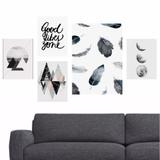 Quadros Good Vibes - Abstratos - Lua - Moderno - Quadros mais