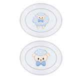 Quadros Quarto Infantil Ovelha Floquinho Azul Carambola