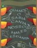 Quando o sabia canta nossos males espanta - poesia - Difusao cultural do livro