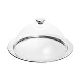 Queijeira de Aço Inox C/Tampa de Acrílico 25Cm - Rojemac