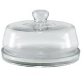 Queijeira de Vidro Transparente com Tampa 20x12cm - Carisma