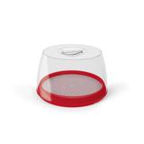 Queijeira Porta Frios com Tampa Acrílico Vermelho - Uz