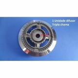 Queimador Tripla Chama Cooktop Fischer Original C/ Aba
