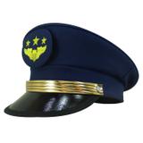 Quepe Militar Modelo Aeronáutica Brasileira Azul Com Brazão - San doná