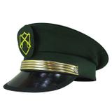 Quepe Militar Modelo Exercito Com Detalhe Dourado e Brazão - San doná