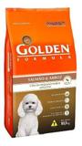 Ração 10kg Golden Mini Bits Salmão Arroz Cães Adultos Pequeno Porte