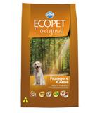 Ração Ecopet Original Sabor Frango e Carne 20Kg - Farmina