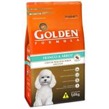 Ração Golden Fórmula Mini Bits Cães Adultos Raças Pequenas Sabor Frango e Arroz