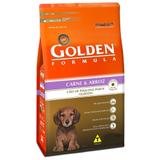 Ração Golden Fórmula Mini Bits Cães Filhotes Raças Pequenas Sabor Carne e Arroz