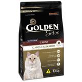 Ração Golden Para Gatos Adultos Castrados Sabor Carne