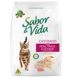 Ração Guabi Sabor E Vida Para Gatos Castrados Sabor Peru Trigo E Cevada 1kg