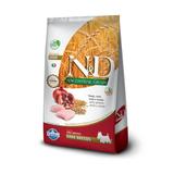 Ração ND Ancestral Grain Cães Adultos Raças Pequenas Mini Breeds Frango e Romã 2,5 kg - Farmina