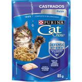Ração Nestlé Purina Cat Chow Adultos Sachê Peixe ao Molho 85gr